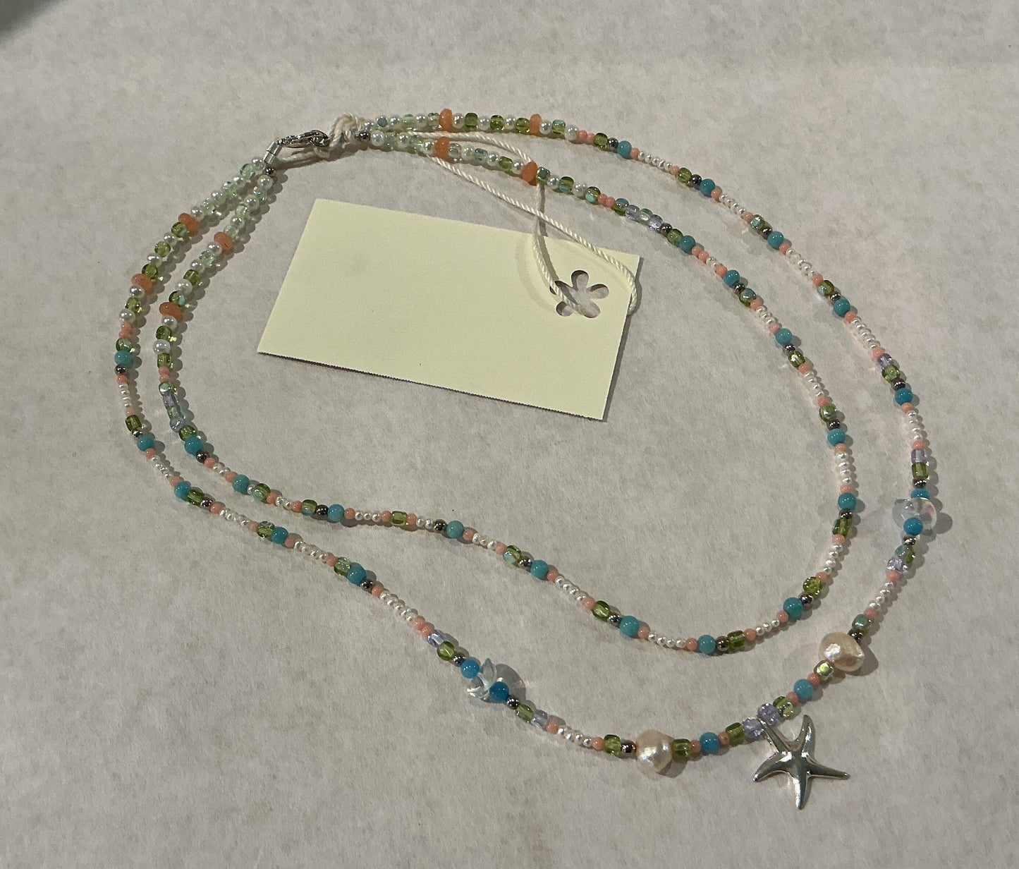 Silver Starfish Necklace