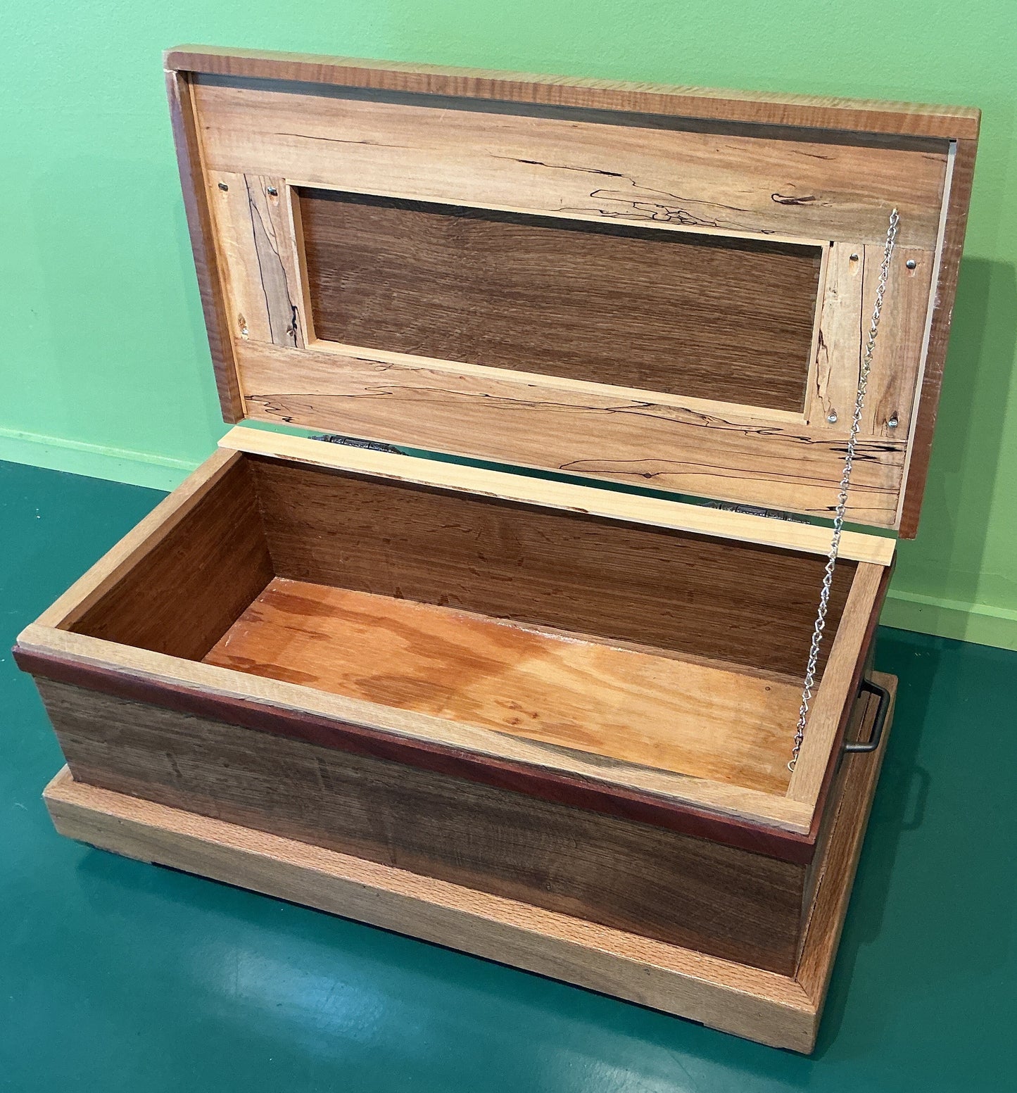 Oak and Spalted Maple Trunk