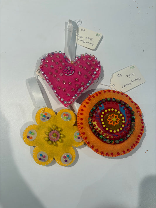 Beaded Hanging Flowers - SQ