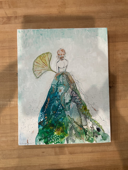 Lady with the Ginko Fan