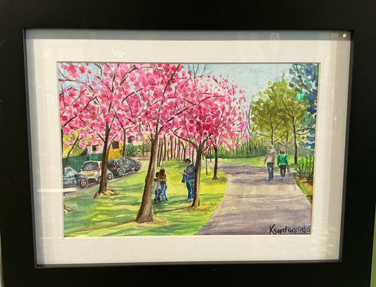 Strolling Under the Cherry Blossoms