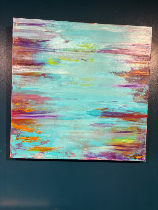 Teal Purple Abstract - EN