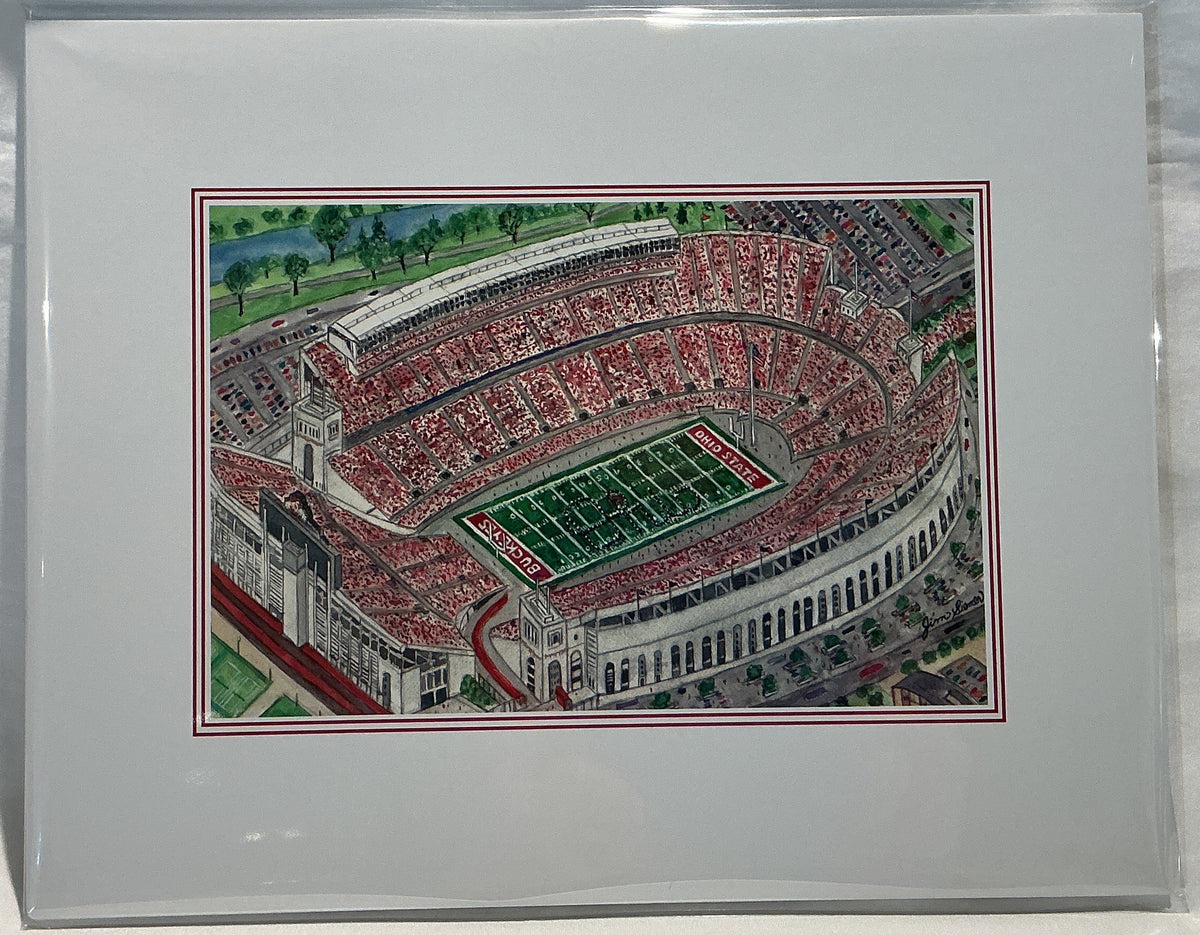 Script Ohio at Ohio Stadium print