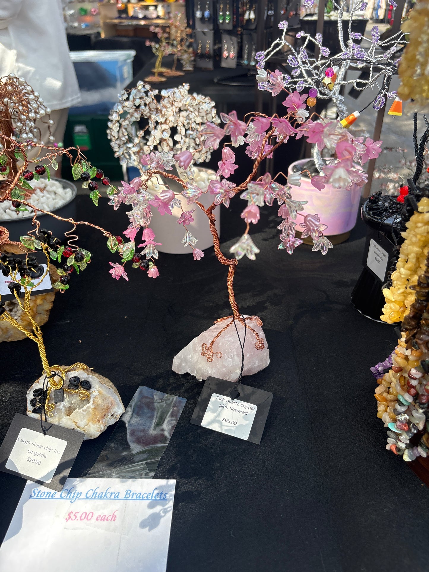 Pink Quartz copper pink flowered