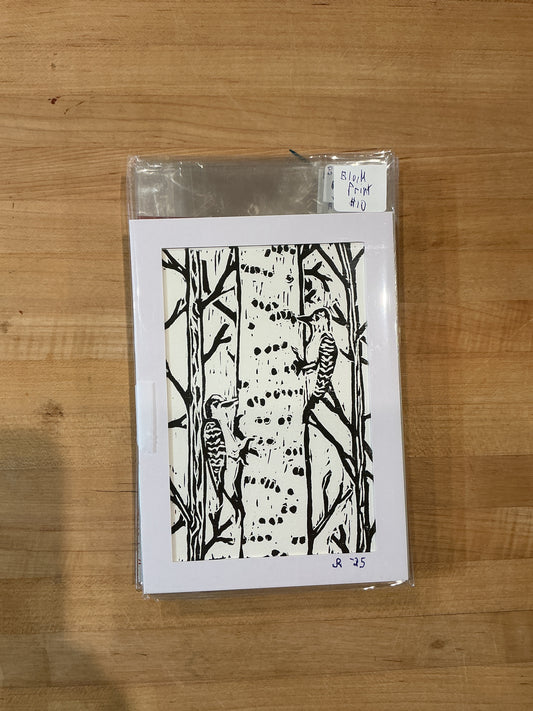 Woodpecker Block Prints
