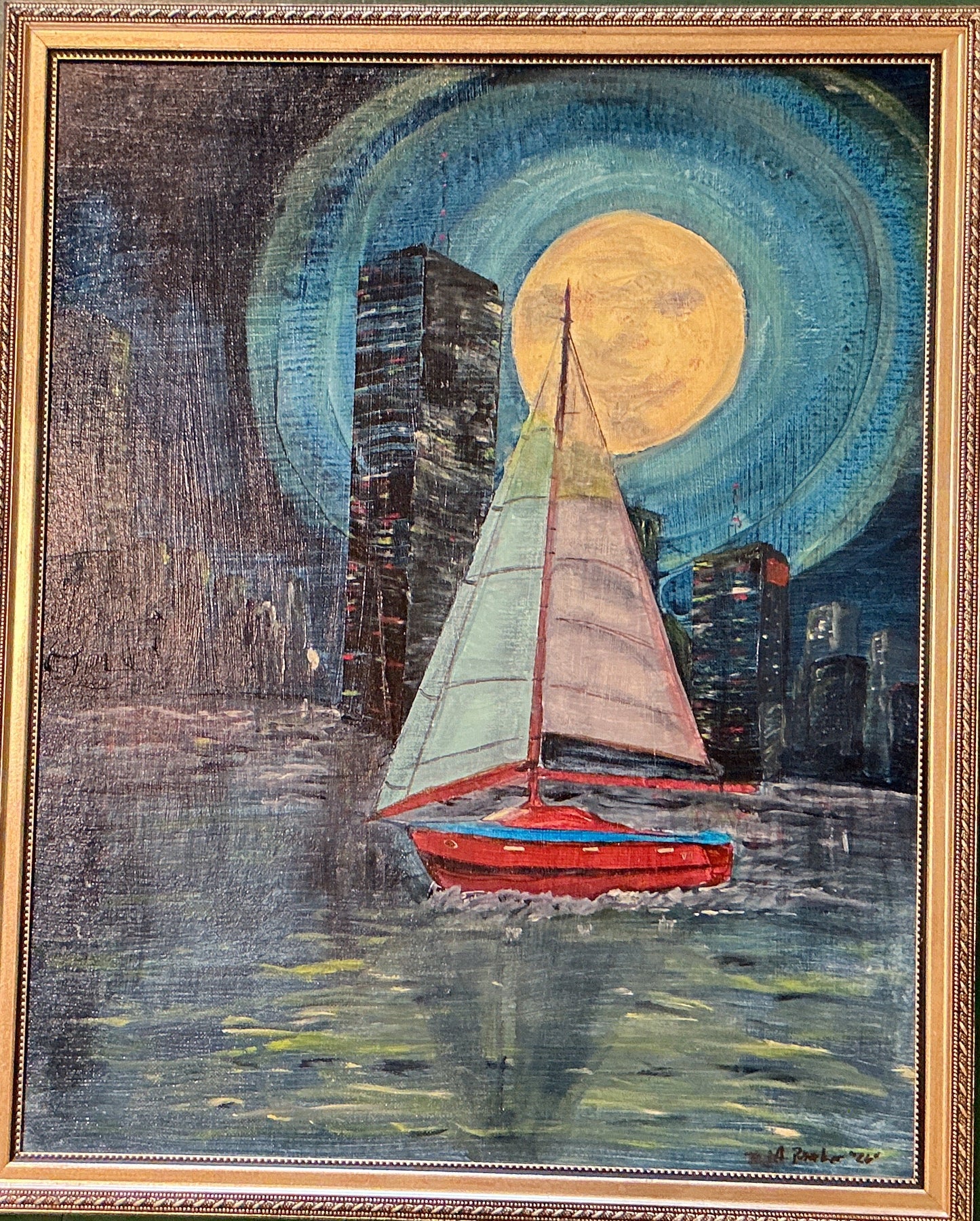Sailboat in the Moonlight