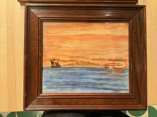 Ships In Sunset