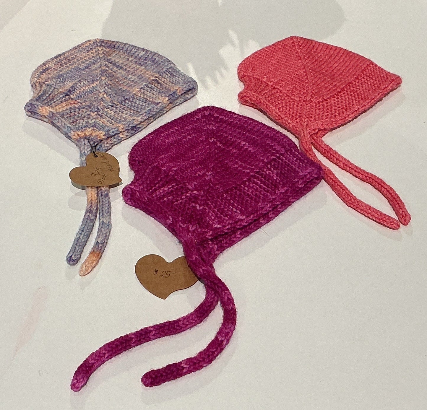 Handmade Wool Baby Bonnets