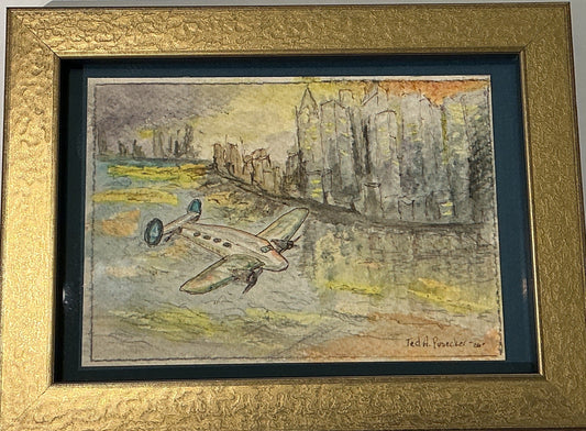 Airplane City Scape