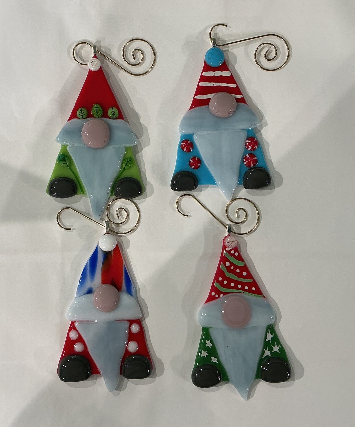 Gnome glass ornaments