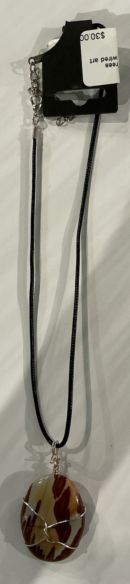 Wrapped Stone Necklace