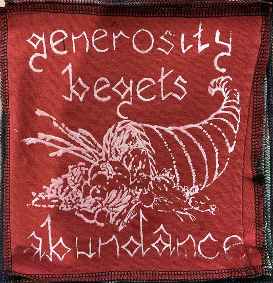 Generosity Begets Abundance Patch