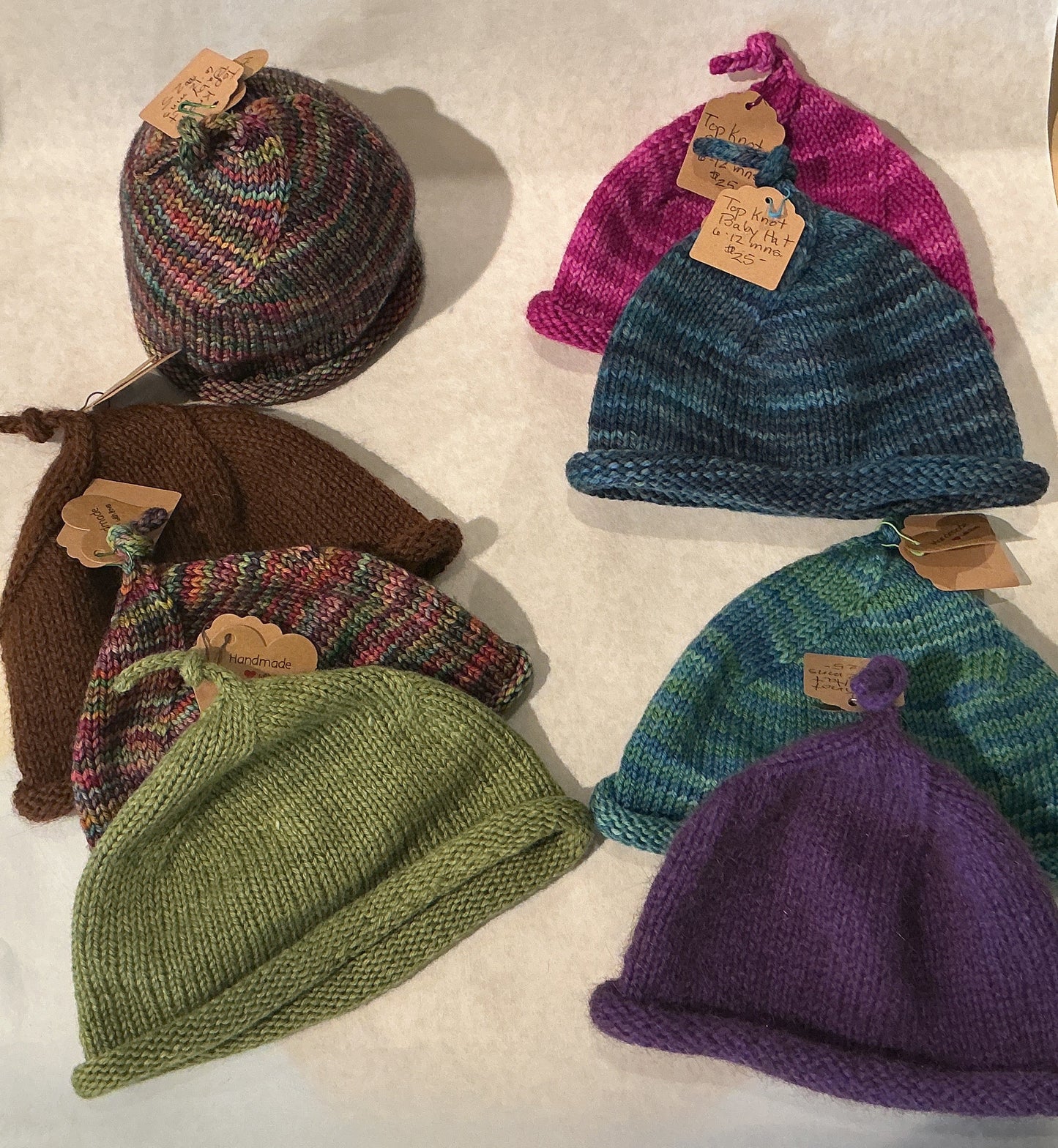 Top Knot Baby Hats