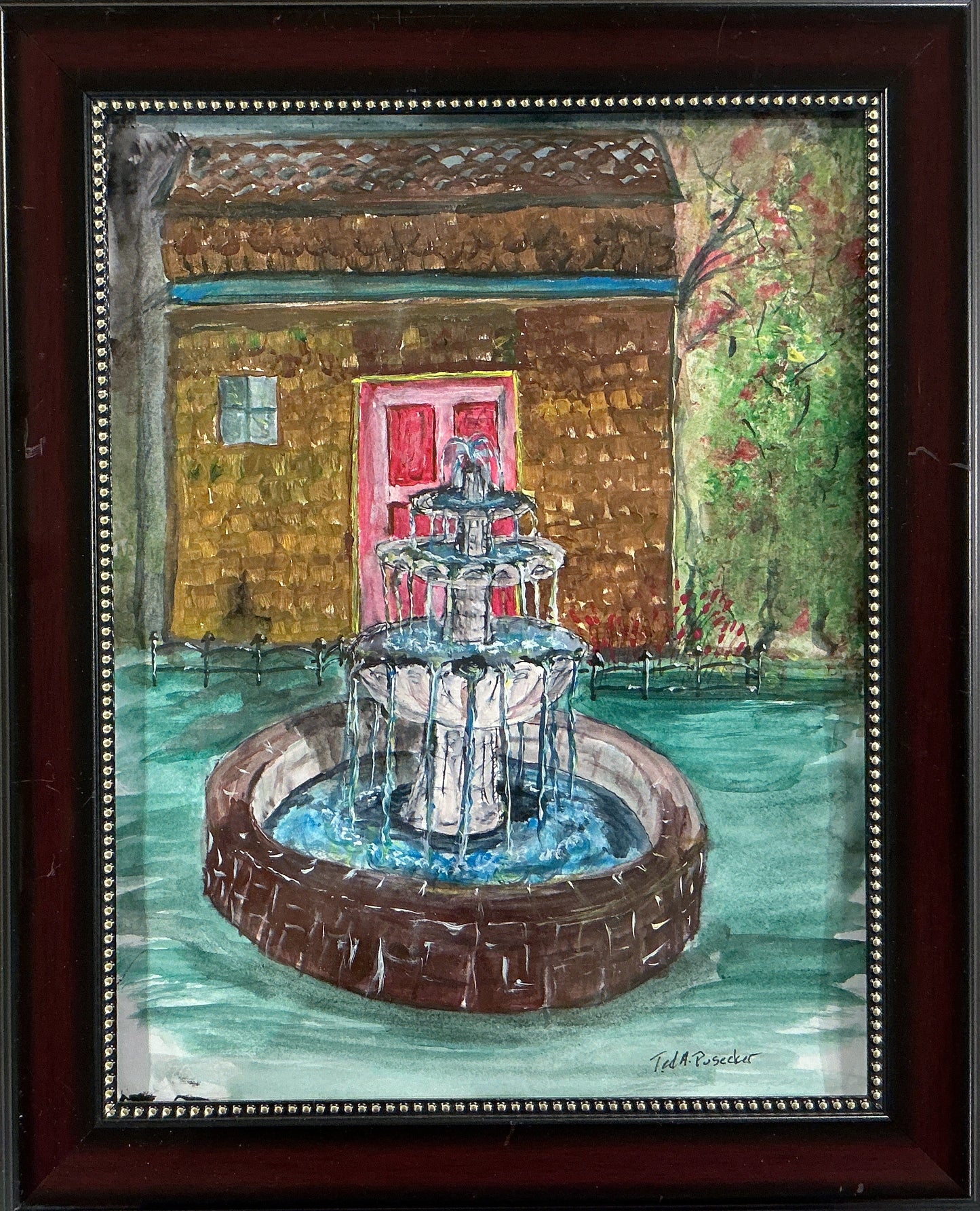 Waterfountain and Old Building