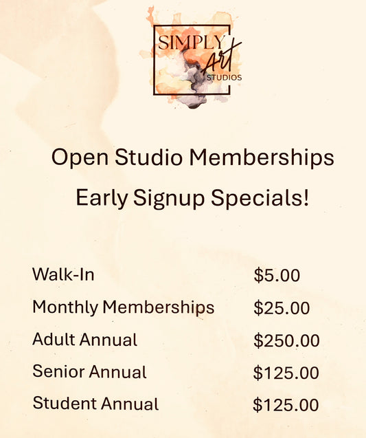 Open Studio Memberships