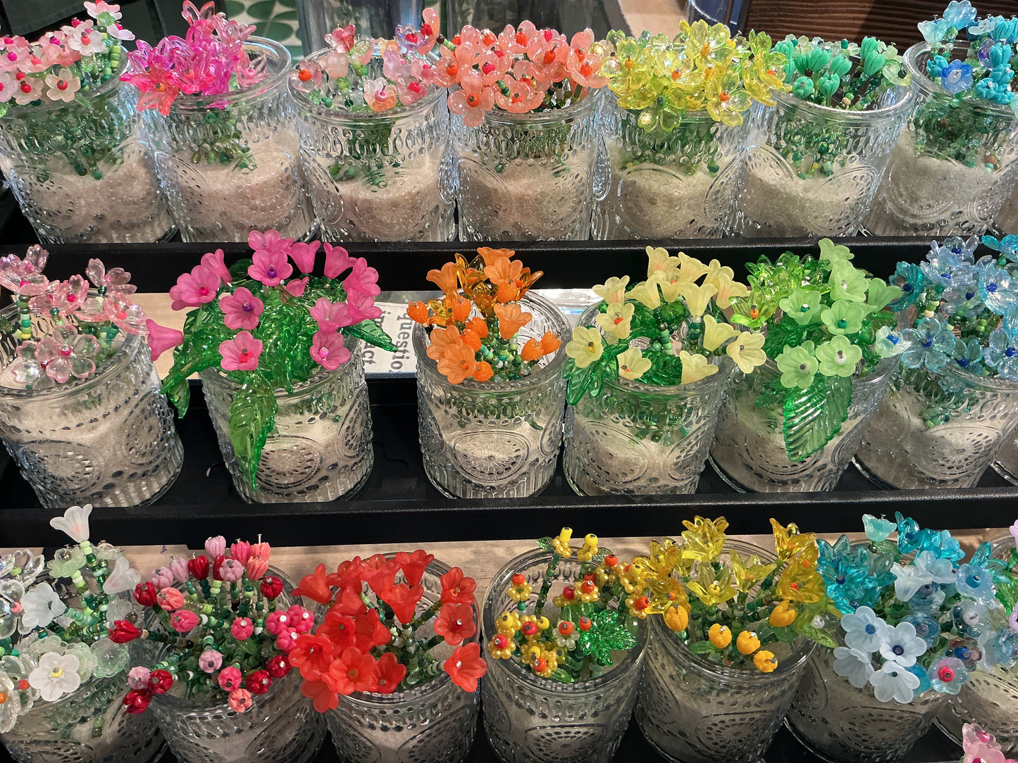 DIY Beaded Mini-Flower Boutique Bar