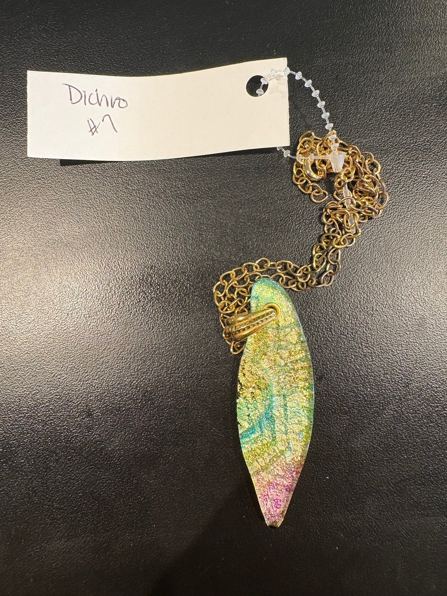 Yellow Green Pink Dichro #7 - AY