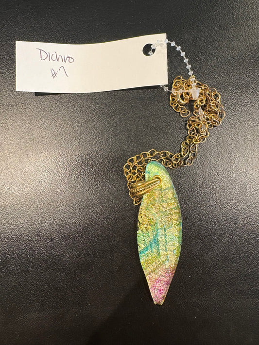 Yellow Green Pink Dichro #7 - AY