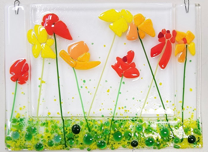 Fused Glass Tiles. Wednesday, September 26 - 1-5pm. Art Guide: Patty DeMaria. Learn about cutting and fusing glass to make up to four glass tiles/coasters. Your pieces will be fired offsite and be ready for pickup the following week. Ages 18+