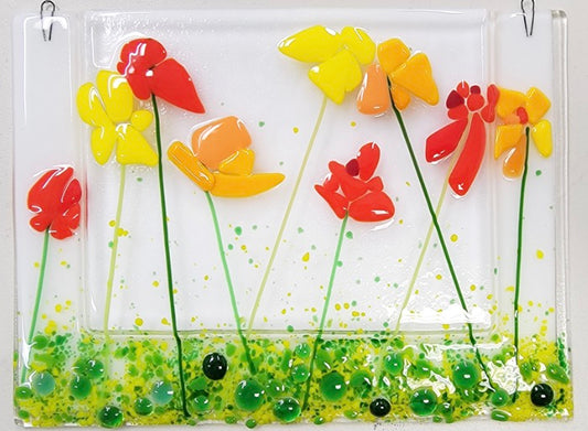 Fused Glass Tiles. Wednesday, September 26 - 1-5pm. Art Guide: Patty DeMaria. Learn about cutting and fusing glass to make up to four glass tiles/coasters. Your pieces will be fired offsite and be ready for pickup the following week. Ages 18+