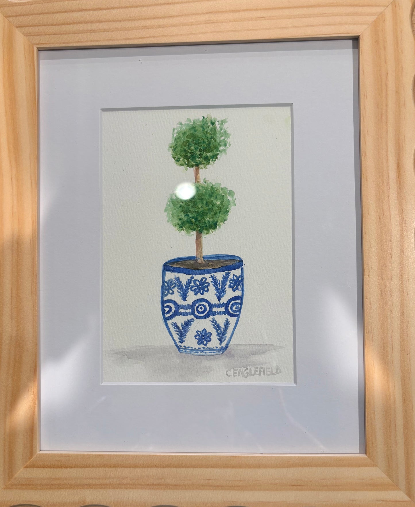 Blue Hydrangea- Double Ball
