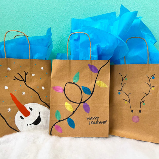 Holiday Bags and Cards with Art Guide: Chris Soto. Saturday, December 6th 4:00-6:00pm - Ages 8-Adult (8-11 must be accompanied by an Adult) $25