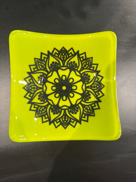 Lime Mandala Plate -AY